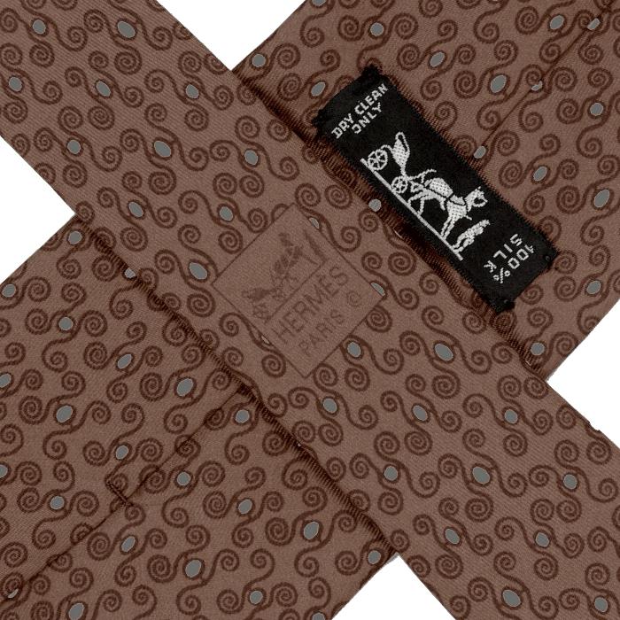 Hermes Men's Silk Tie H Geometric Pattern 5256 | Necktie Cravate