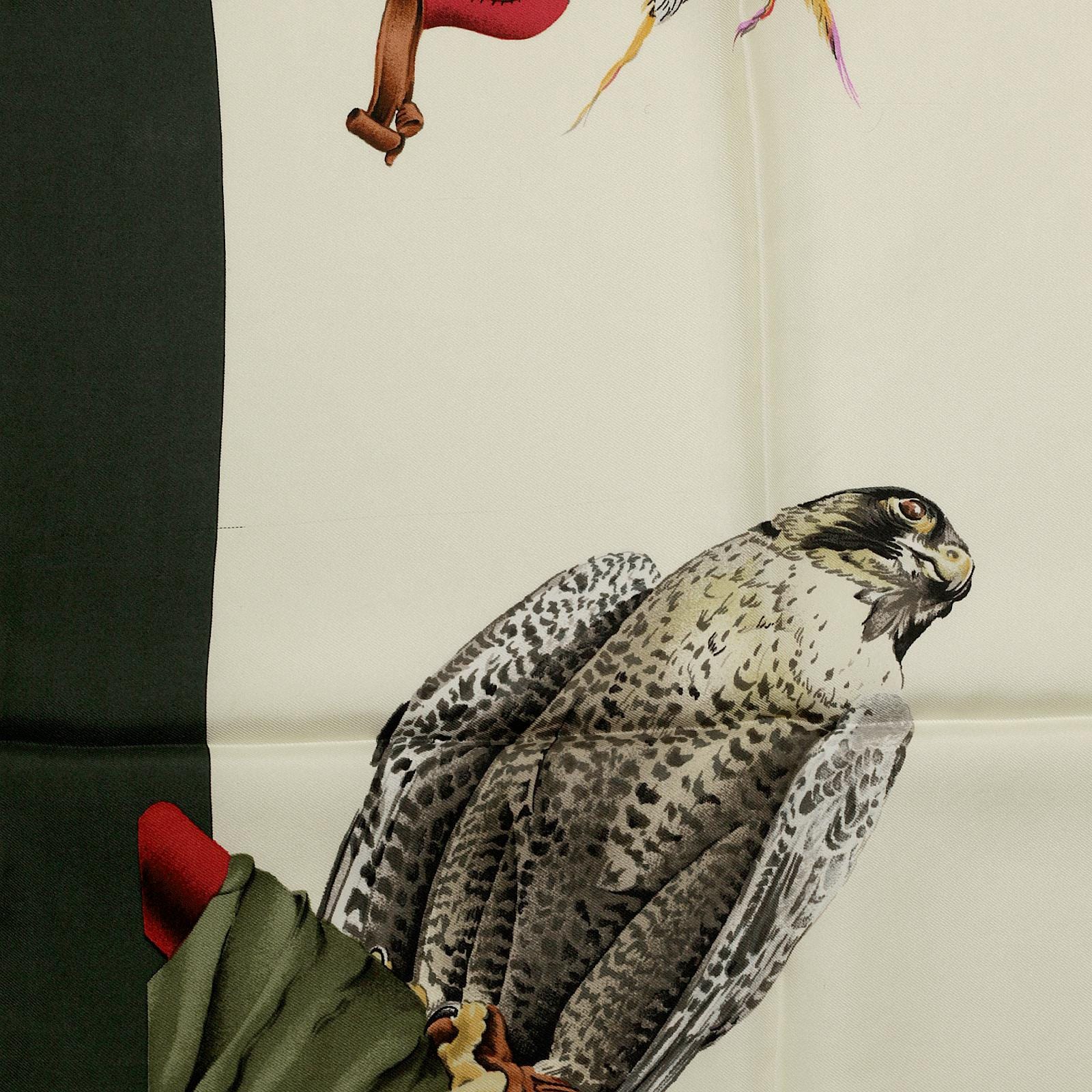 Hermes Scarf "Chasse a Vol" by Henri de Linares 90cm Silk | Carre Foulard