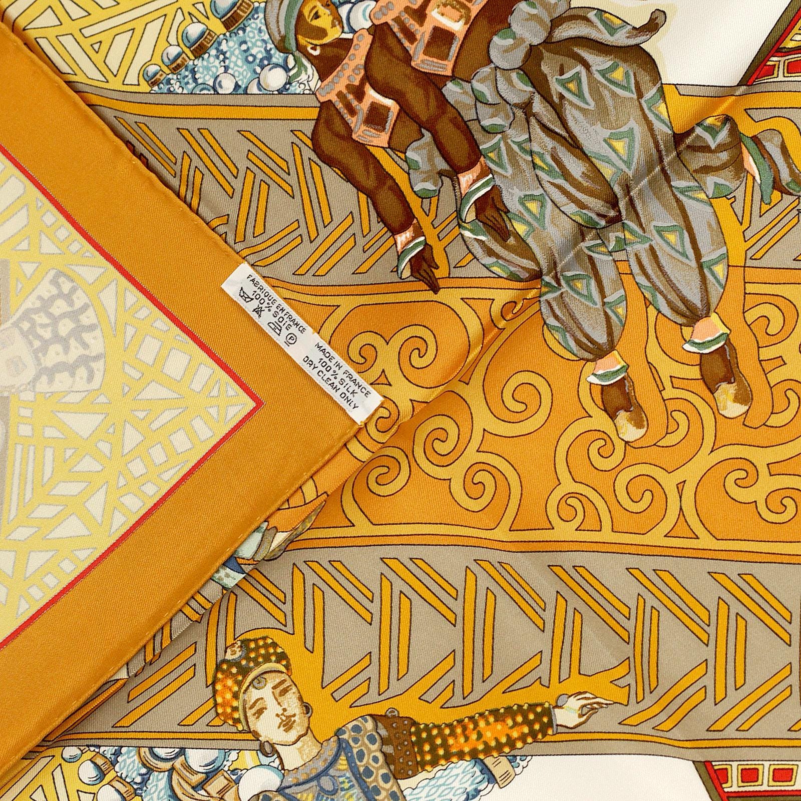 Hermes Scarf "Les Ballets Russes" by Annie Faivre 90cm Silk | Carre Foulard