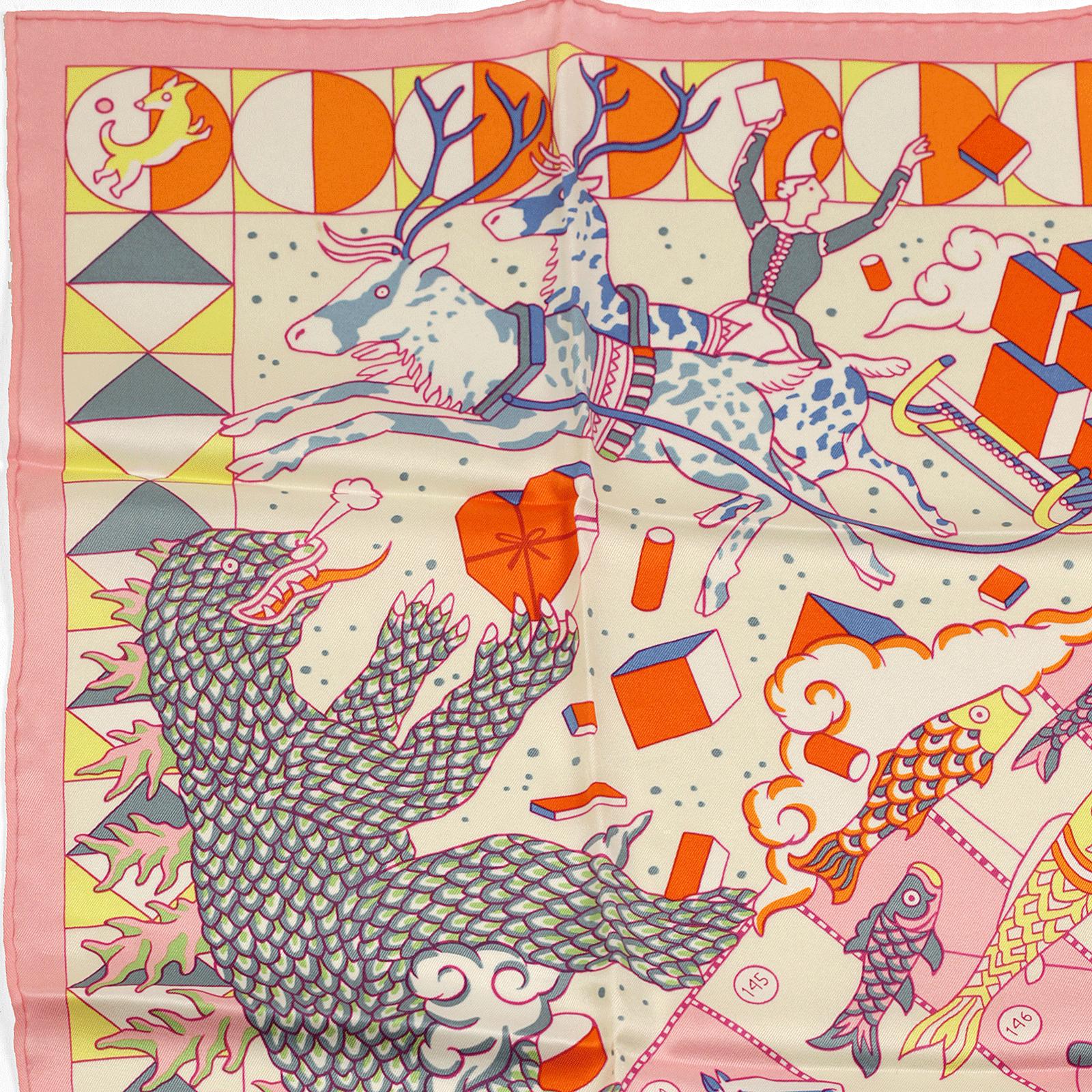 Hermes Scarf "L'Epopee d'Hermes" by Jan Bajtlik 70cm Silk | Carre Foulard