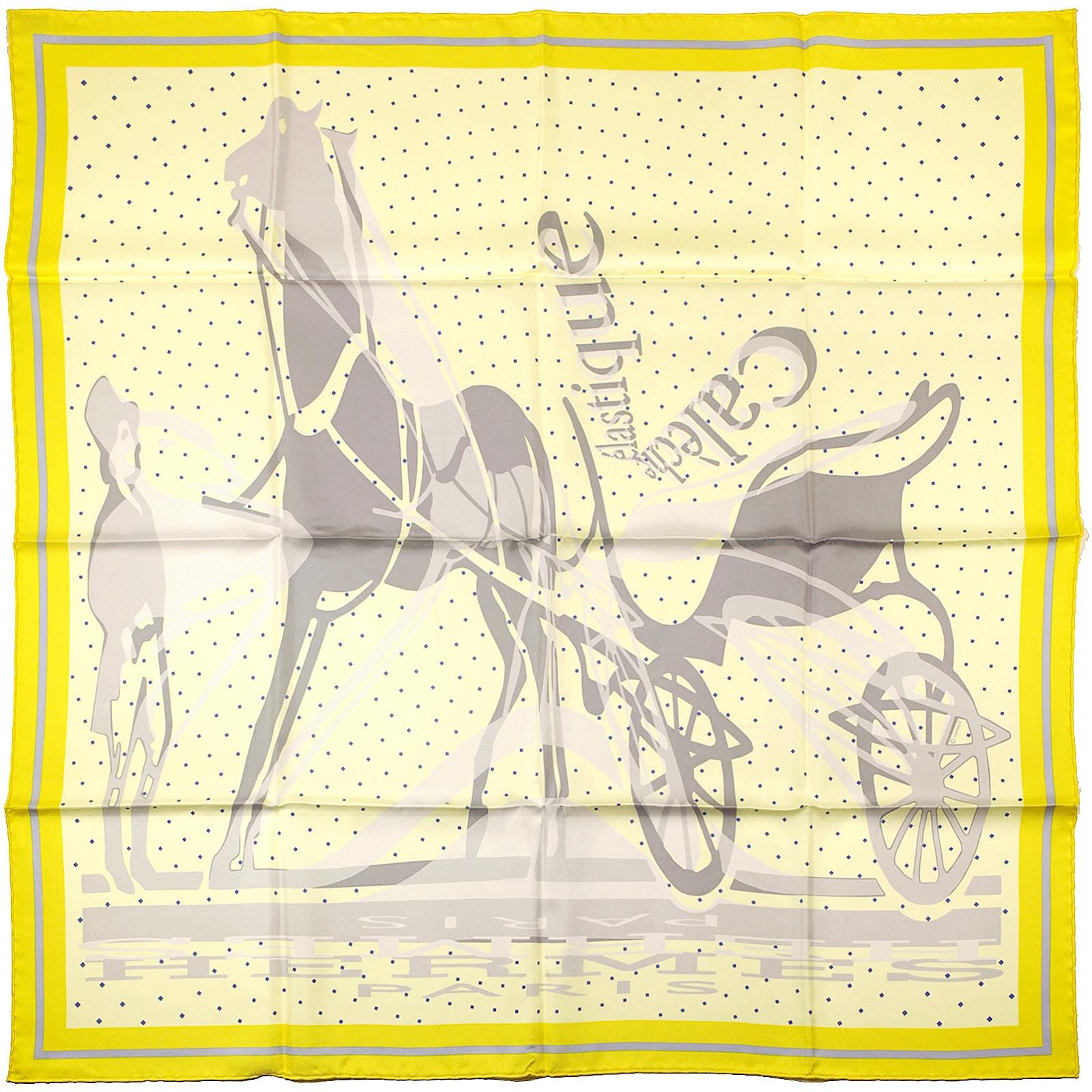 Hermes Scarf "Caleche Elastique" by Bali Barret 90cm Silk | Carre Foulard