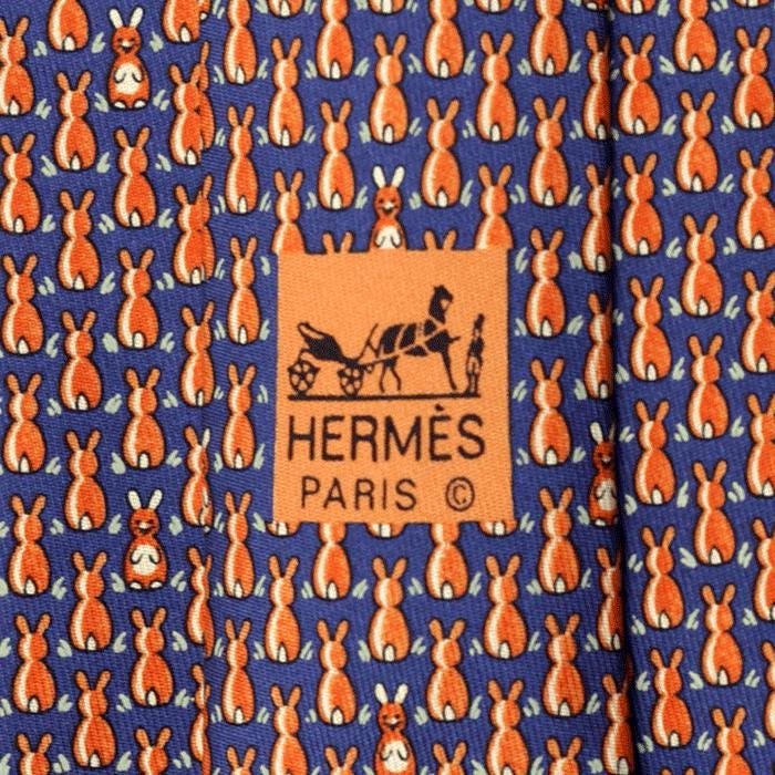 Hermes Men's Silk Tie Whimsical Pattern 7900 | Necktie Cravate