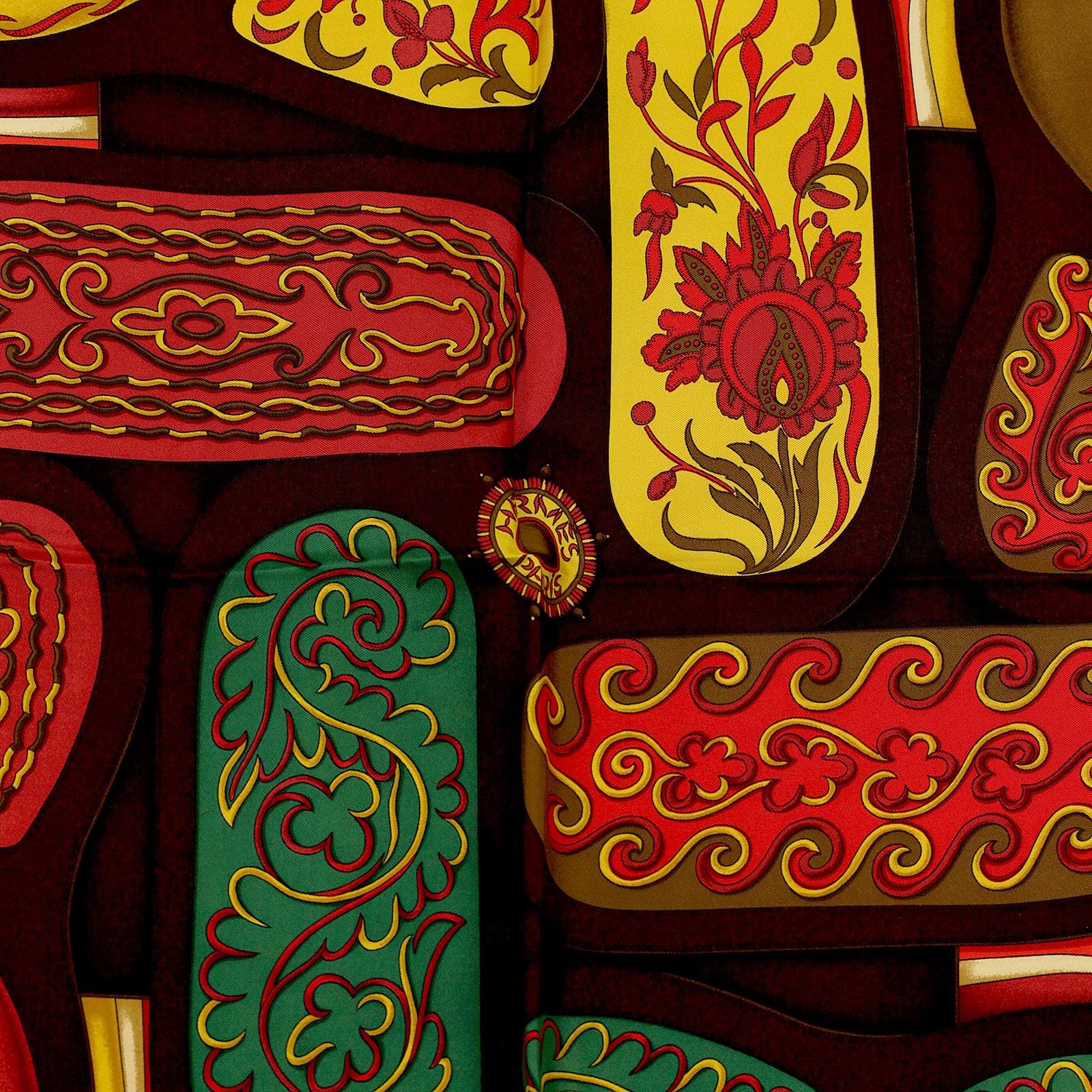 Hermes Scarf "Festival" by Henri d'Origny 90cm Silk | Carre Foulard