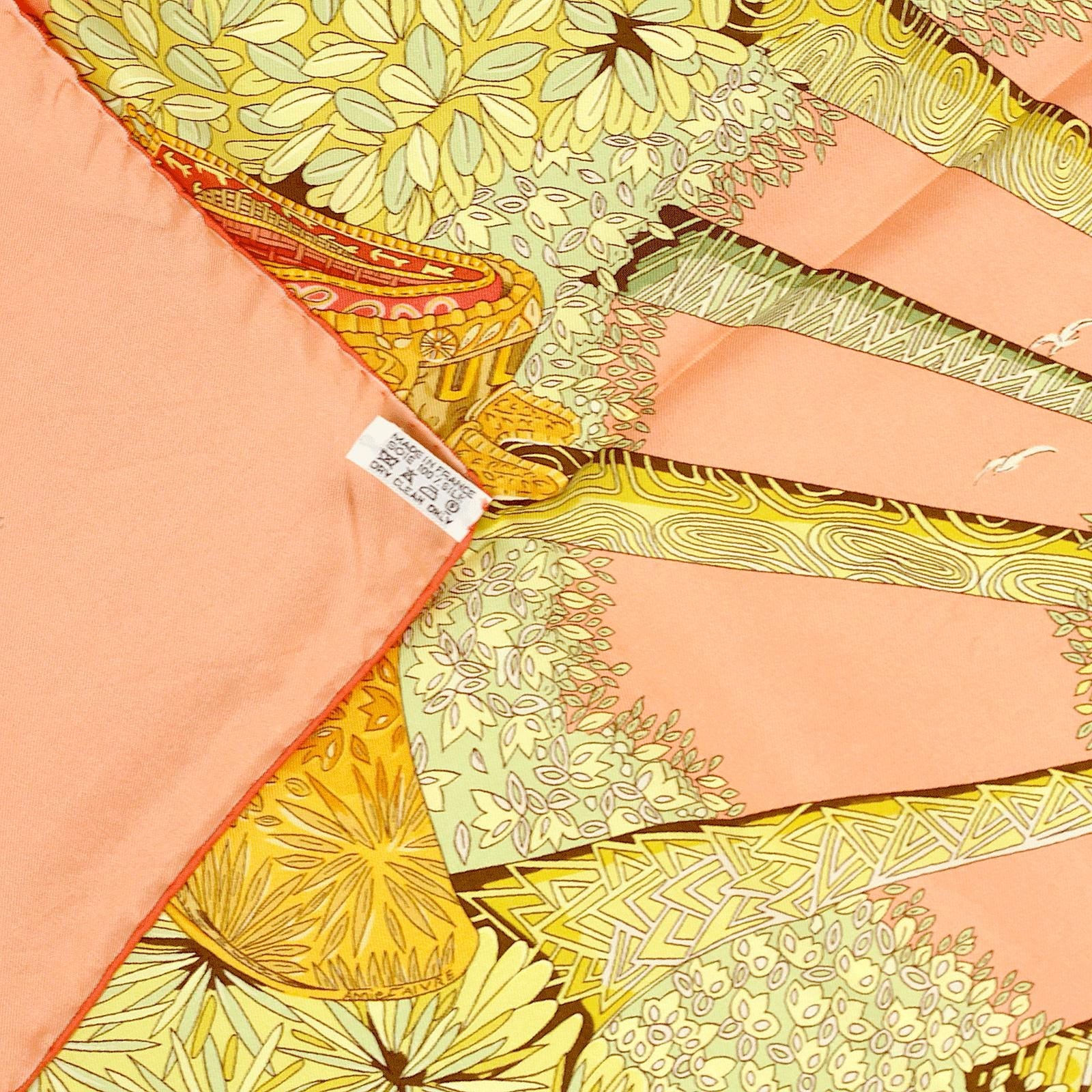 Hermes Scarf "Ombres et Lumieres" by Annie Faivre 90cm Silk