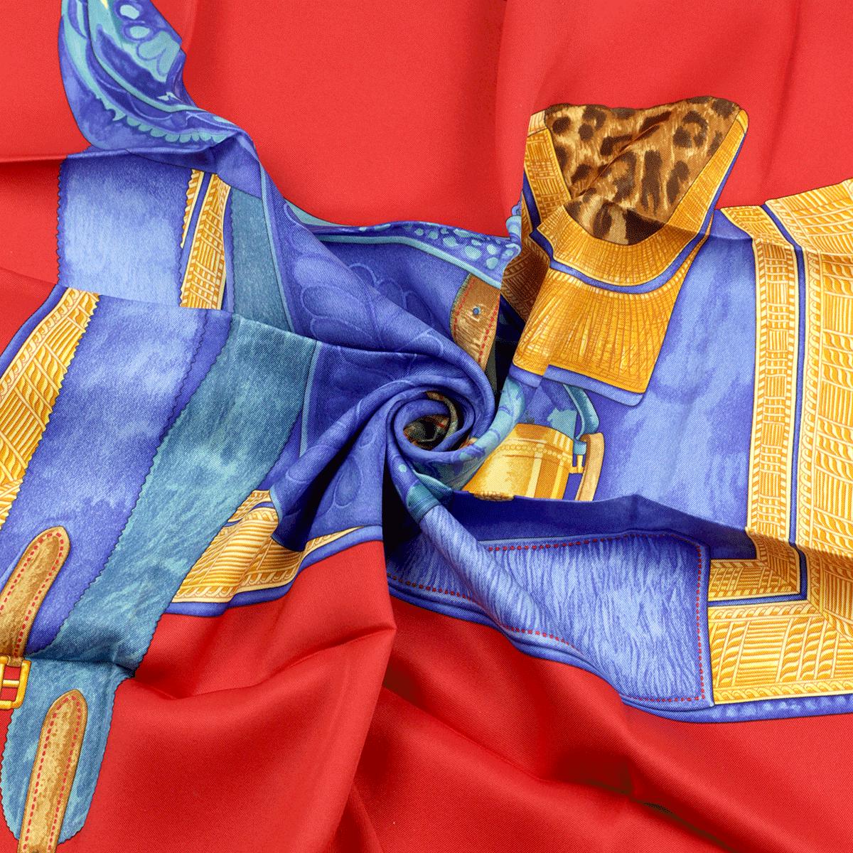 Hermes Scarf "Selle d'Officier en Grande Tenue" by Wlodek Kaminski 70cm Silk | Foulard Carre