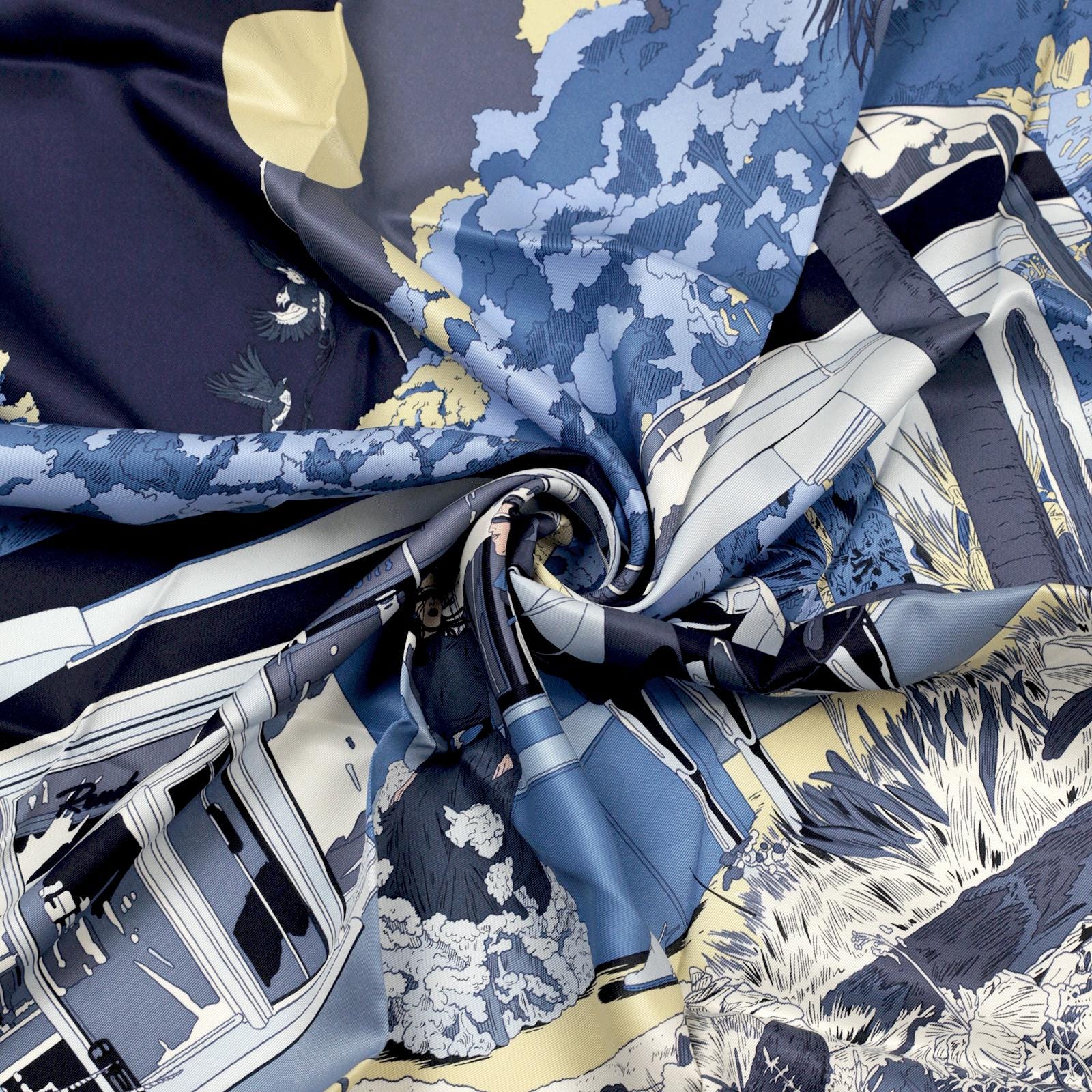Hermes Scarf "Rendez-Vous Galant" by Ugo Bienvenu 70cm Silk | Carre Foulard