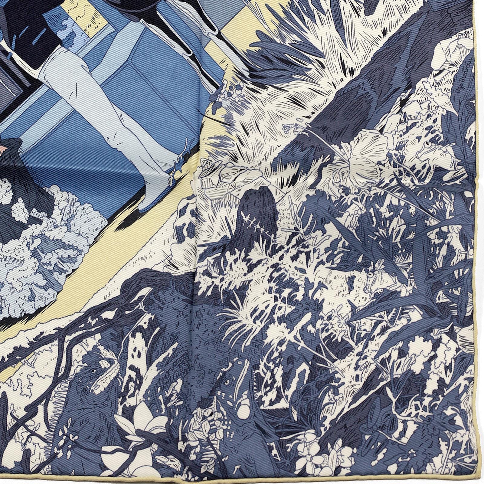 Hermes Scarf "Rendez-Vous Galant" by Ugo Bienvenu 70cm Silk | Carre Foulard