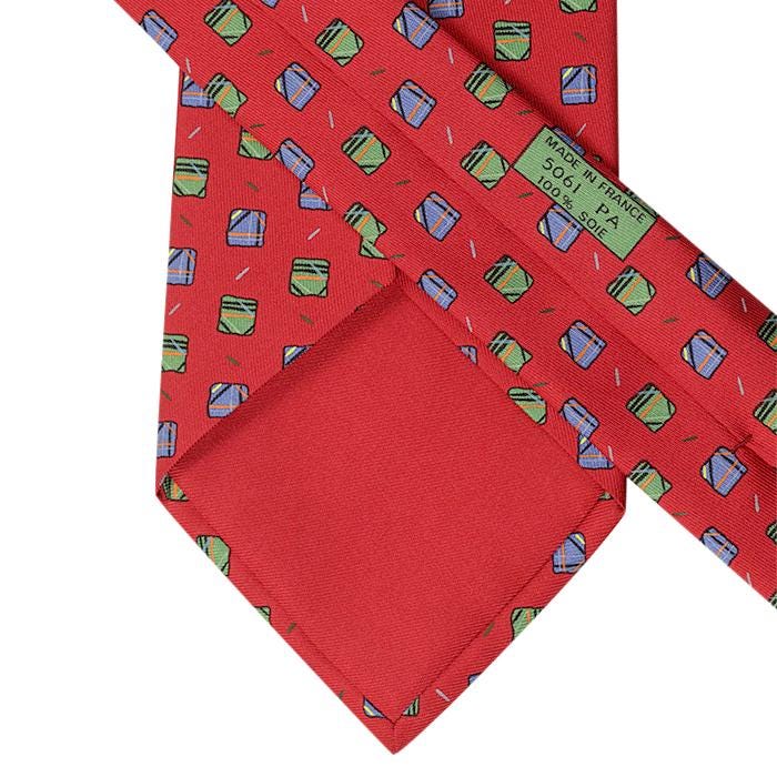 Hermes Men's Silk Tie Geometric Pattern 5061 | Necktie Cravate
