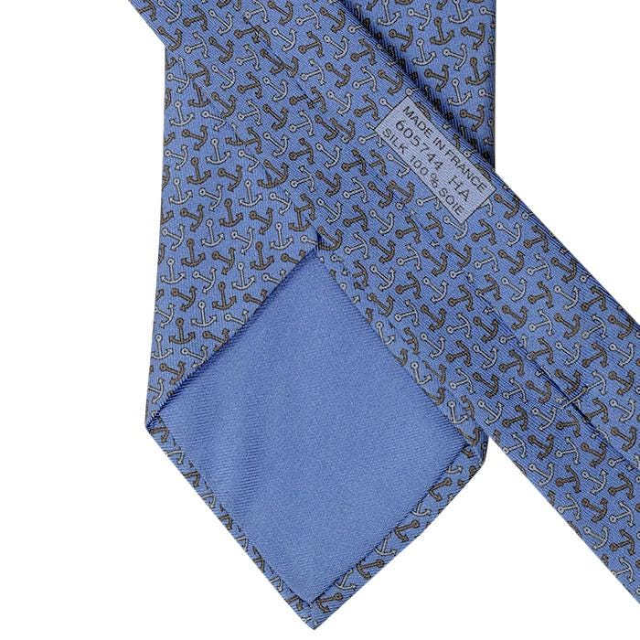 Hermes Men's Silk Tie Anchots Pattern 605744 | Necktie Cravate