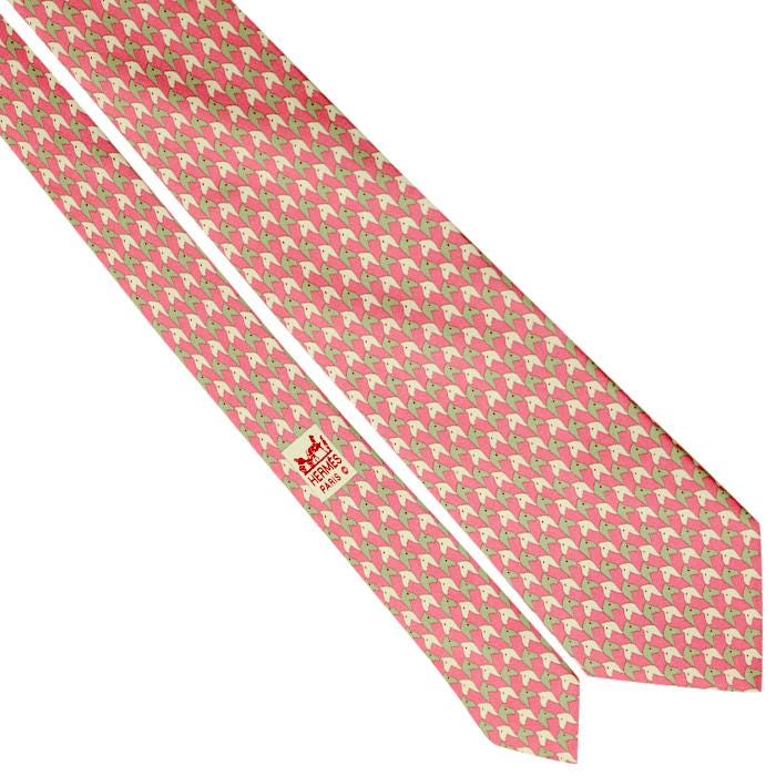 Hermes Men's Silk Tie Horse Heads Pattern 5327 | Necktie Cravate