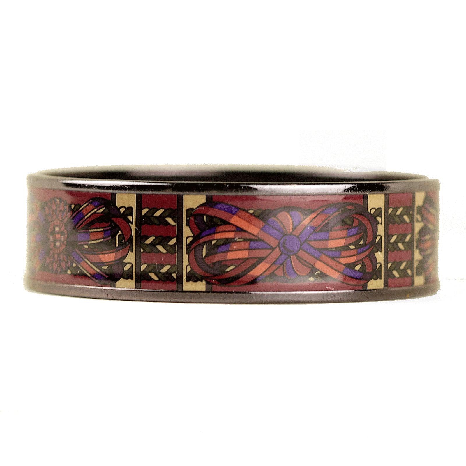 Hermes Bracelet 65 Wide Enamel PVD Plated | Bangle