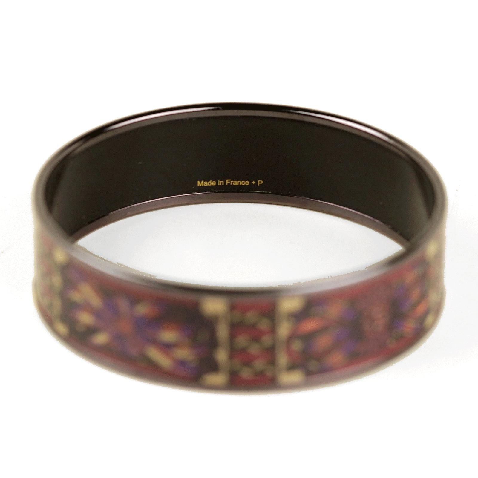 Hermes Bracelet 65 Wide Enamel PVD Plated | Bangle