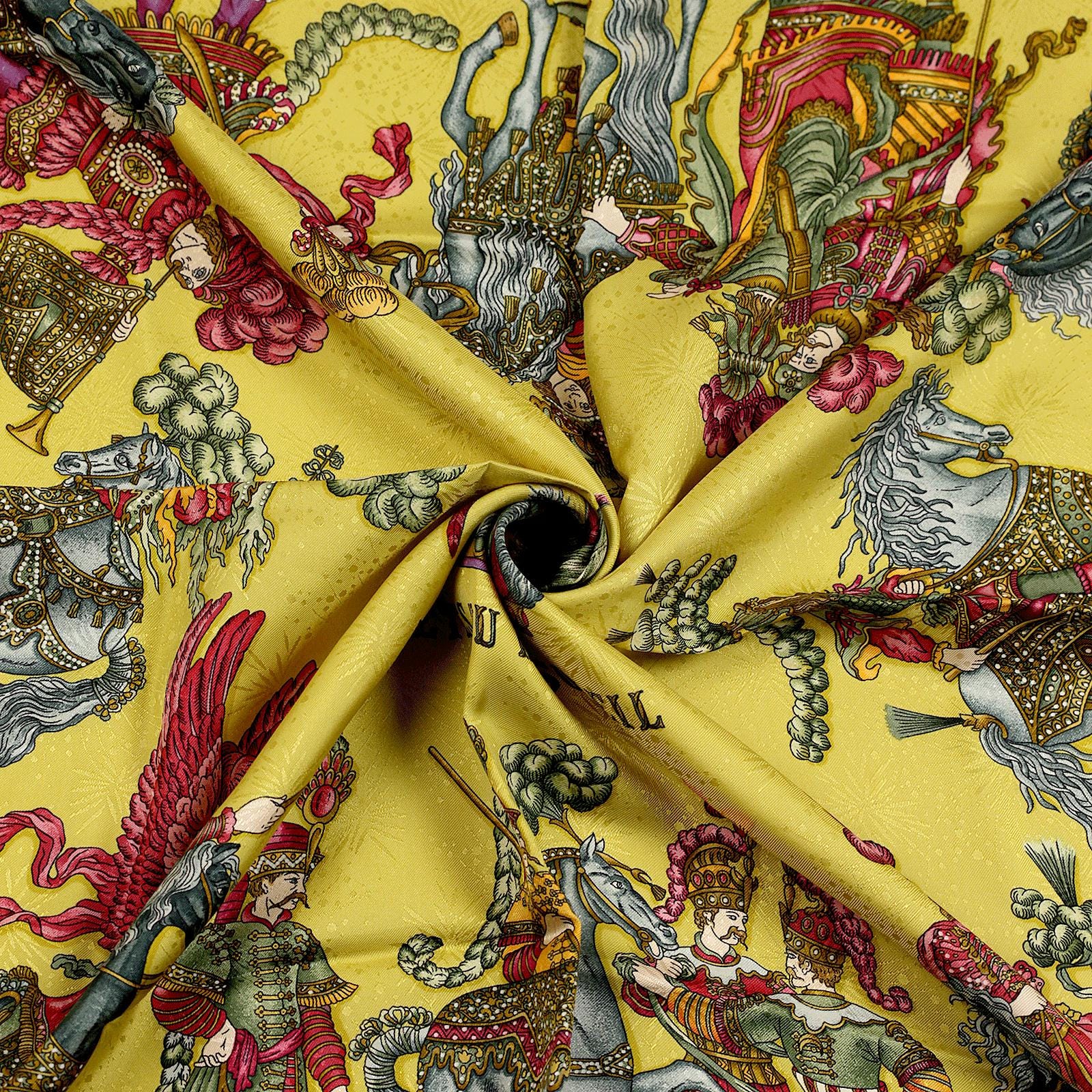 Hermes Scarf "Les Fetes du Roi Soleil" by Michel Duchene 90cm Silk Jacquard | Carre Foulard