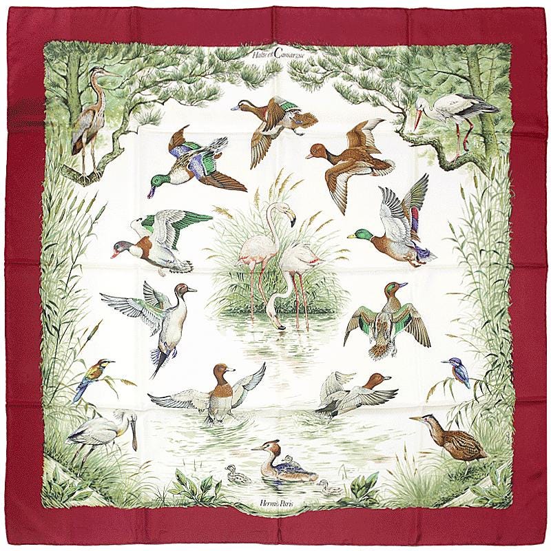 Hermes Scarf "Halte en Camargue" by Robert Dallet 90cm Silk | Carre Foulard