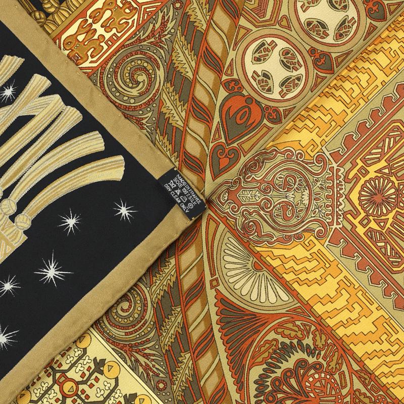 Hermes Scarf "Sur Un Tapis Volant" by Annie Faivre 90cm Silk | Carre Foulard