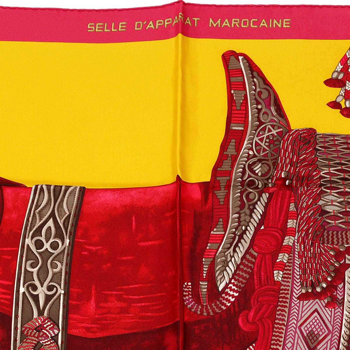 Hermes Scarf "Selle d'Apparat Marocaine" by Wlodek Kaminski 90cm Silk