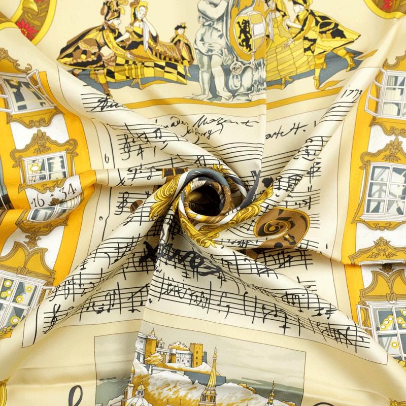 Hermes Scarf "Salzburg" by Loic Dubigeon 90cm Silk | Carre Foulard