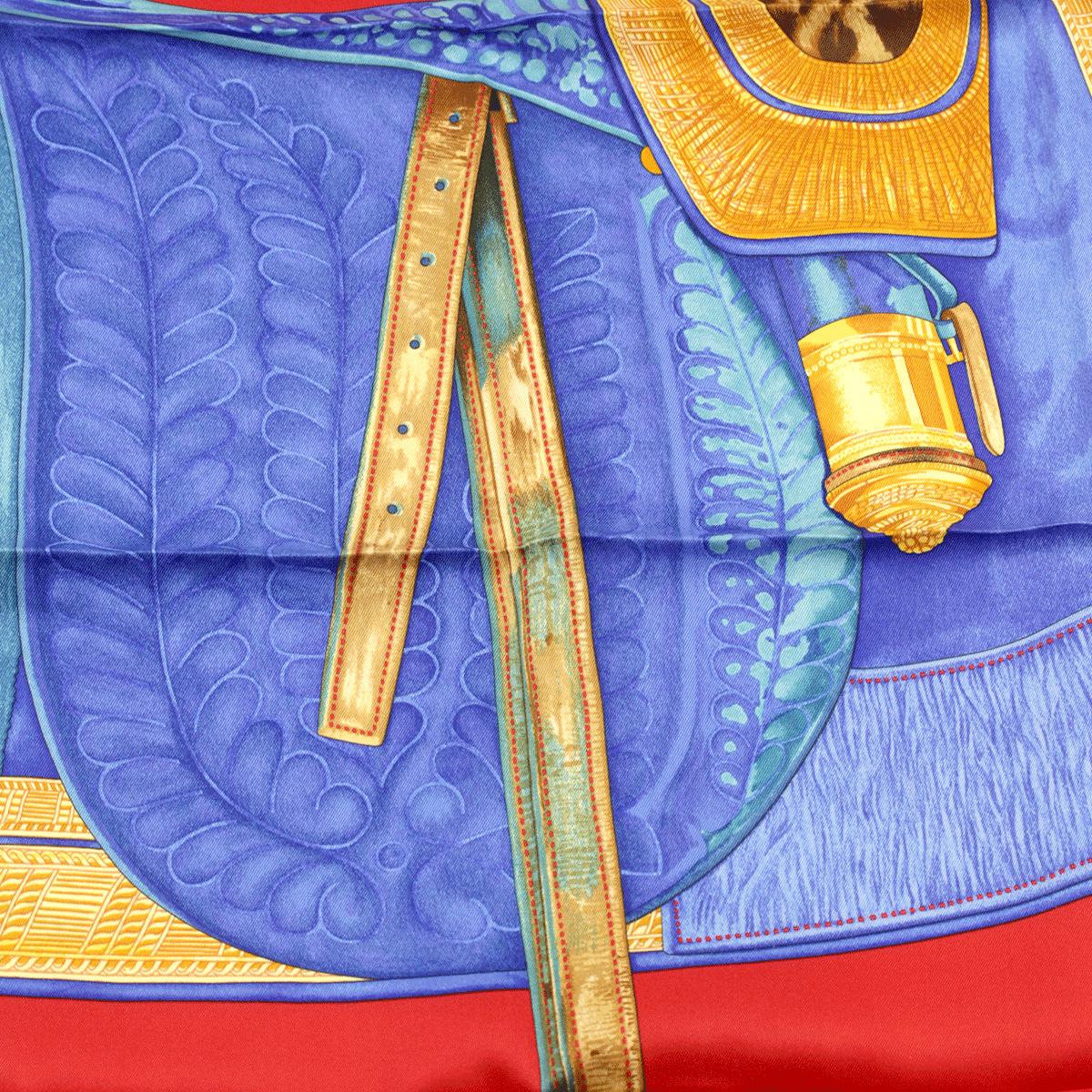 Hermes Scarf "Selle d'Officier en Grande Tenue" by Wlodek Kaminski 70cm Silk | Foulard Carre