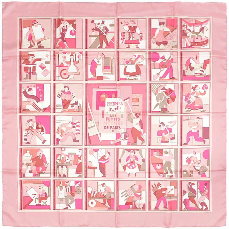Hermes Scarf "Les Petit Metiers de Paris" by Karen Petrossian 90cm Silk | Carre Foulard