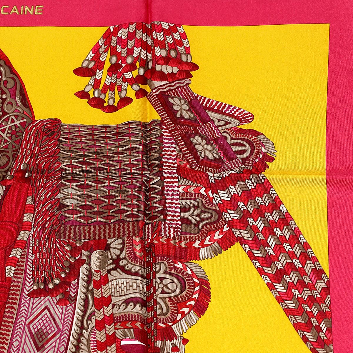 Hermes Scarf "Selle d'Apparat Marocaine" by Wlodek Kaminski 90cm Silk