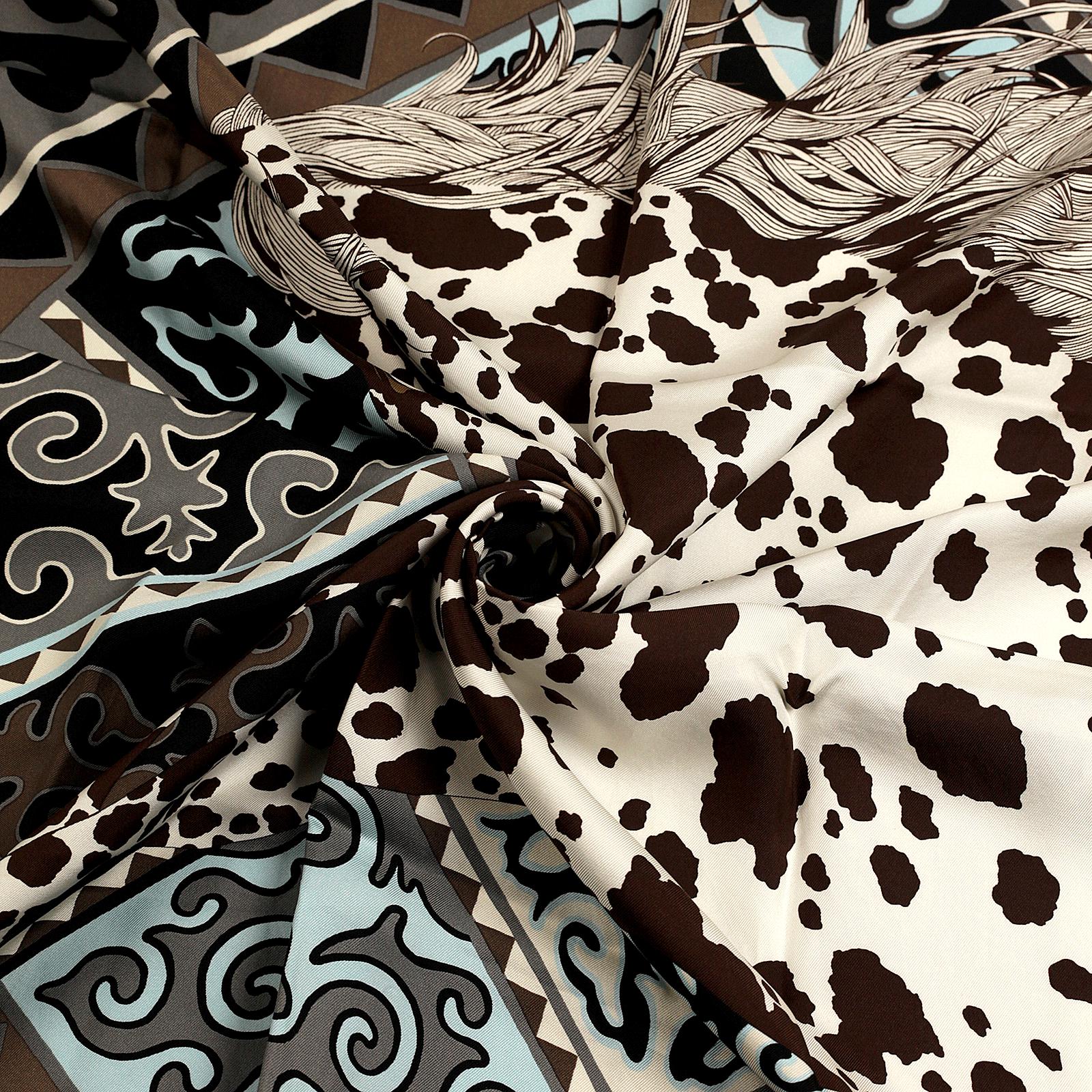 Hermes Scarf "Appaloosa des Steppes" by Alice Shirley 90cm Silk | Carre Foulard