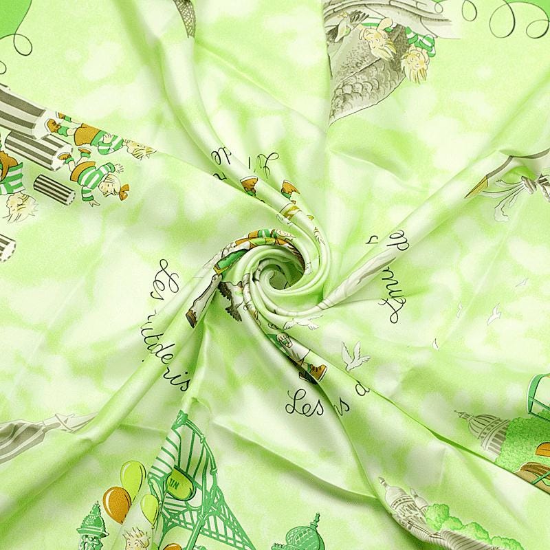 Hermes Scarf "Les Triples" by Nicole Lambert 90cm Silk | Carre Foulard