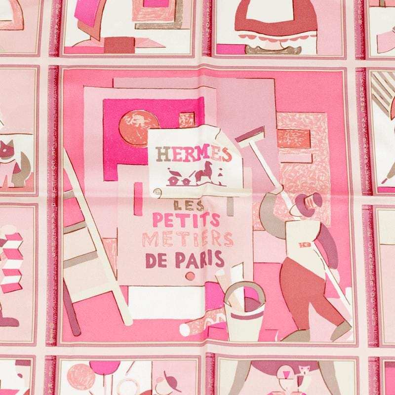 Hermes Scarf "Les Petit Metiers de Paris" by Karen Petrossian 90cm Silk | Carre Foulard