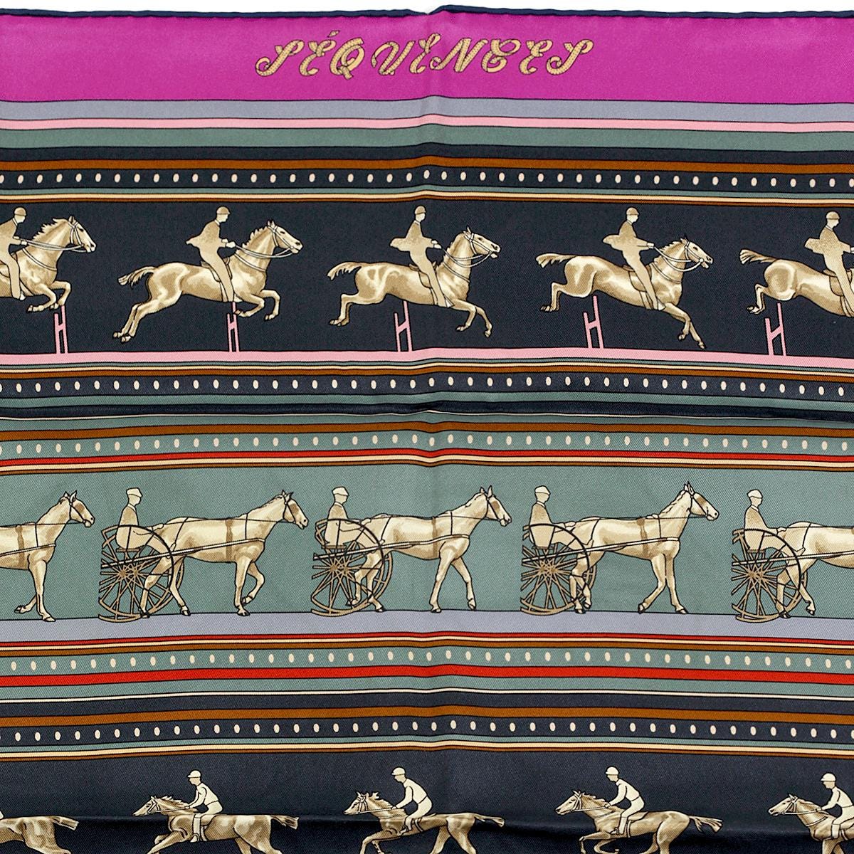 Hermes Scarf "Sequences" by Caty Latham 70cm Silk | Foulard Carre