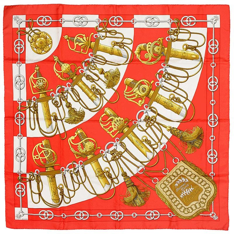 Hermes Scarf "Cliquetis" by Julia Abadie 90cm Silk