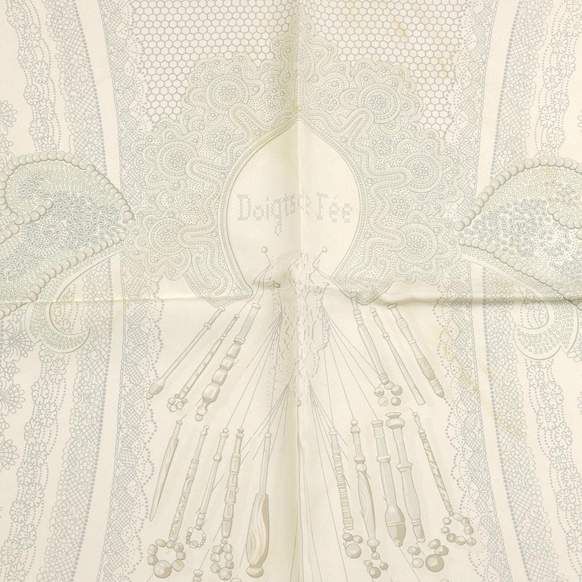 Hermes Scarf "Doigts de Fee" by Caty Latham 90cm Silk | Carre Foulard