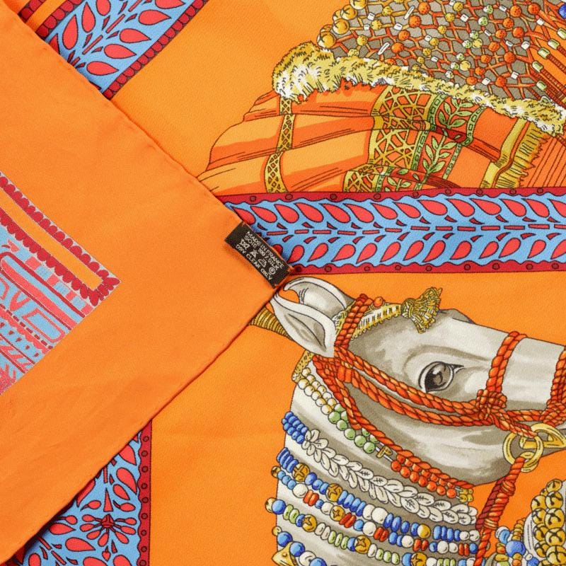 Hermes Scarf "Danse du Cheval Marwari" by Annie Faivre 90cm Silk | Carre Foulard