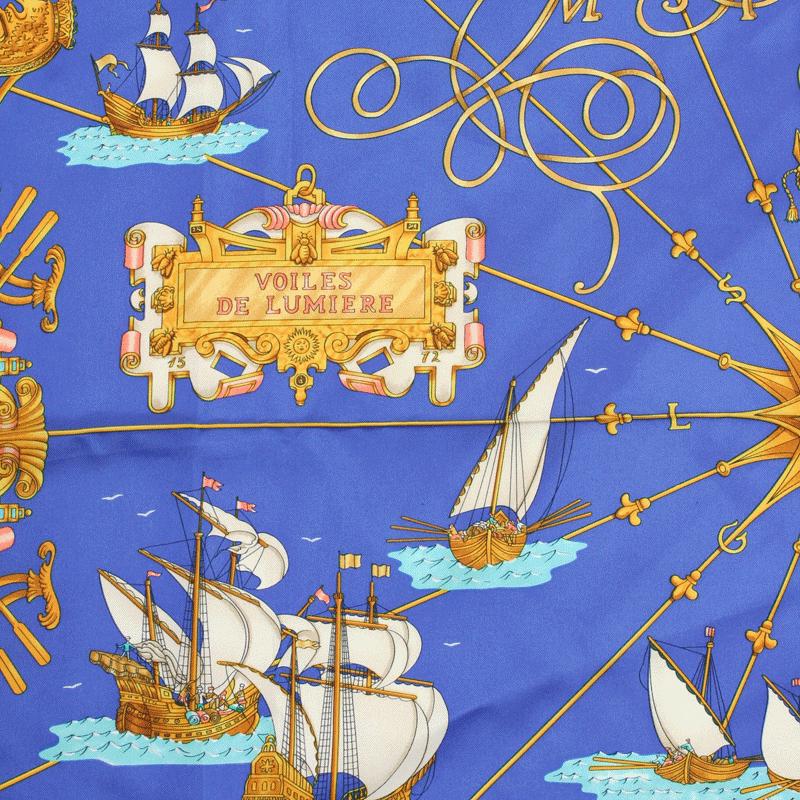 Hermes Scarf "Voiles de Lumiere" by Joachim Metz 90cm Silk | Carre Foulard