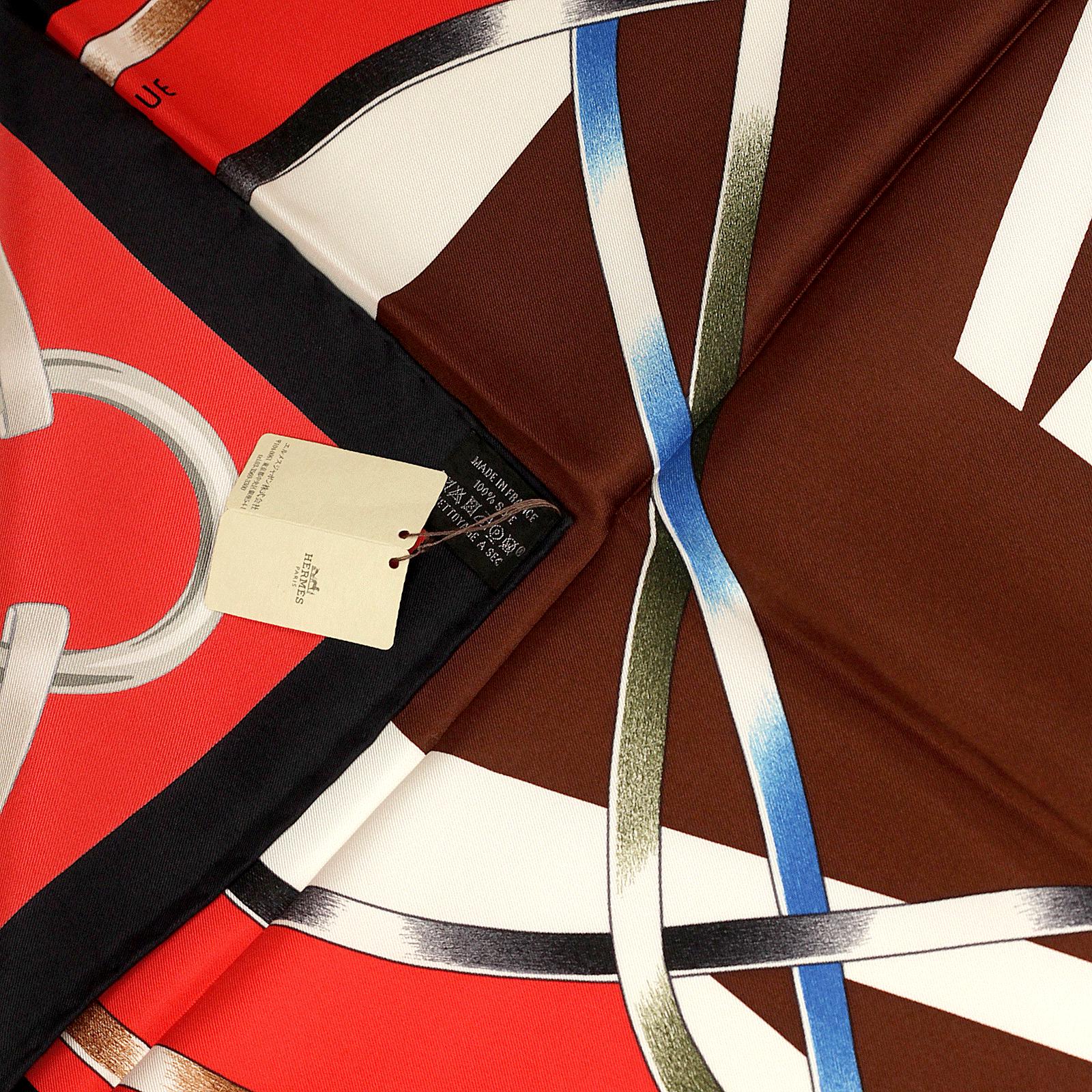 Hermes Scarf "Figure Artistique" by Florence Manlik 90cm Silk | Carre Foulard