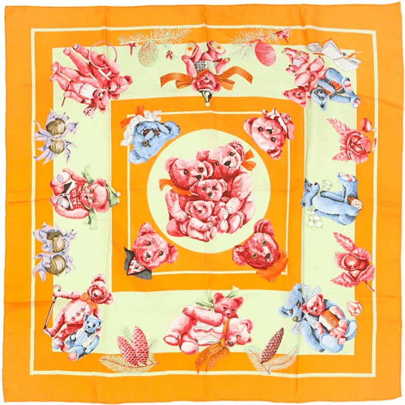 Hermes Scarf "Confidents des Coeurs" by Loic Dubigeon 90cm Silk | Carre Foulard