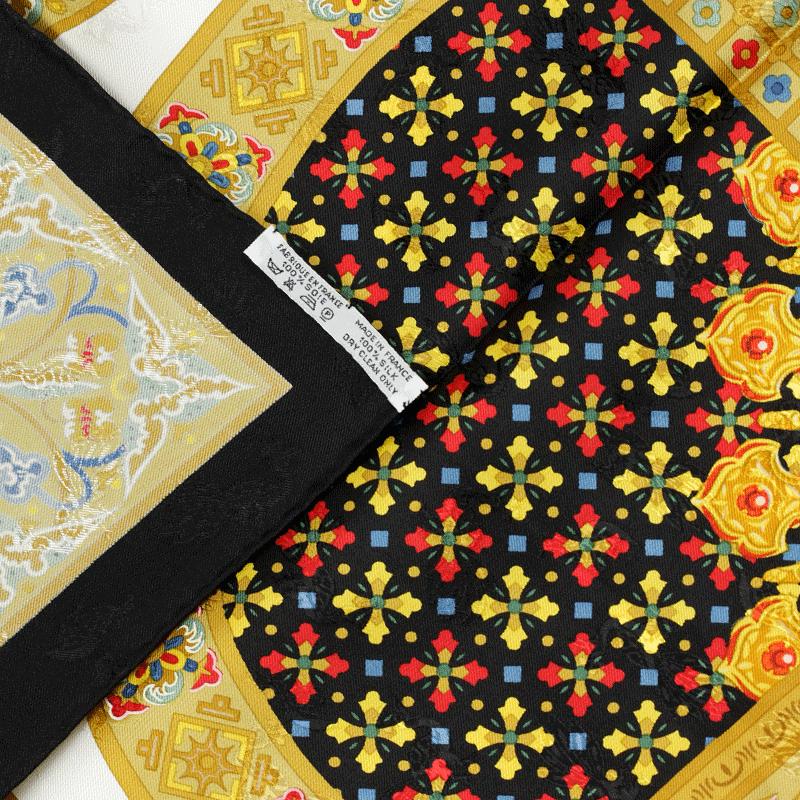 Hermes Scarf "Ciels Byzantins" by Julia Abadie Vintage 90cm Silk Jacuard