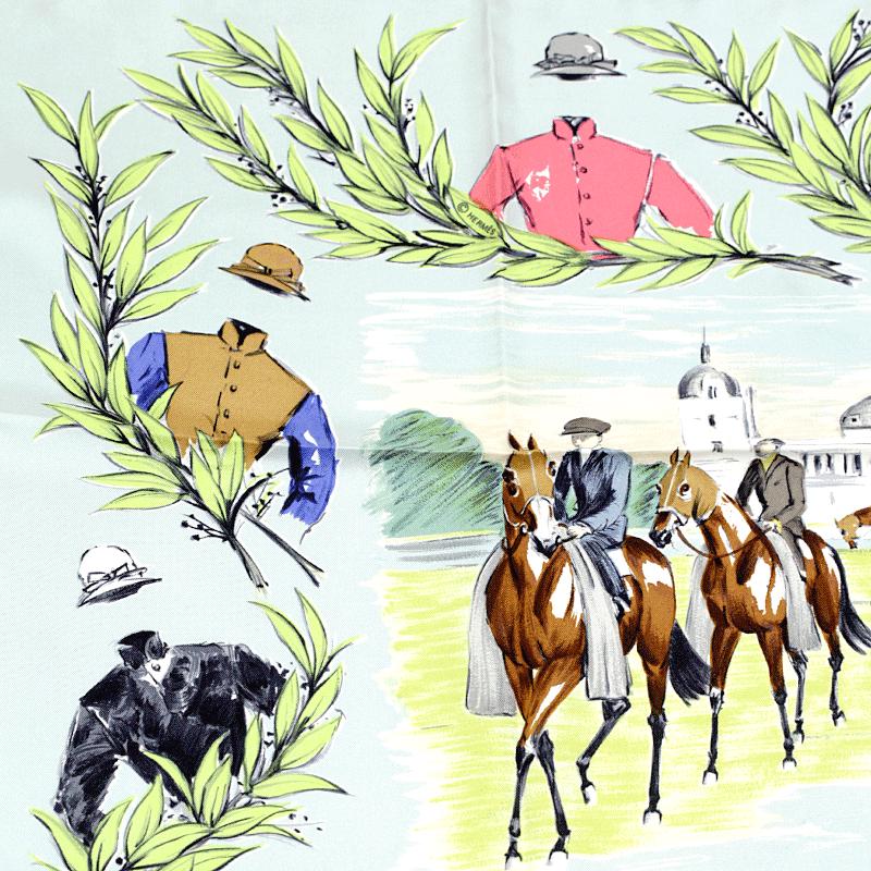 Hermes Scarf "Chantilly" by Maurice Tranchant 90cm Silk | Carre Foulard