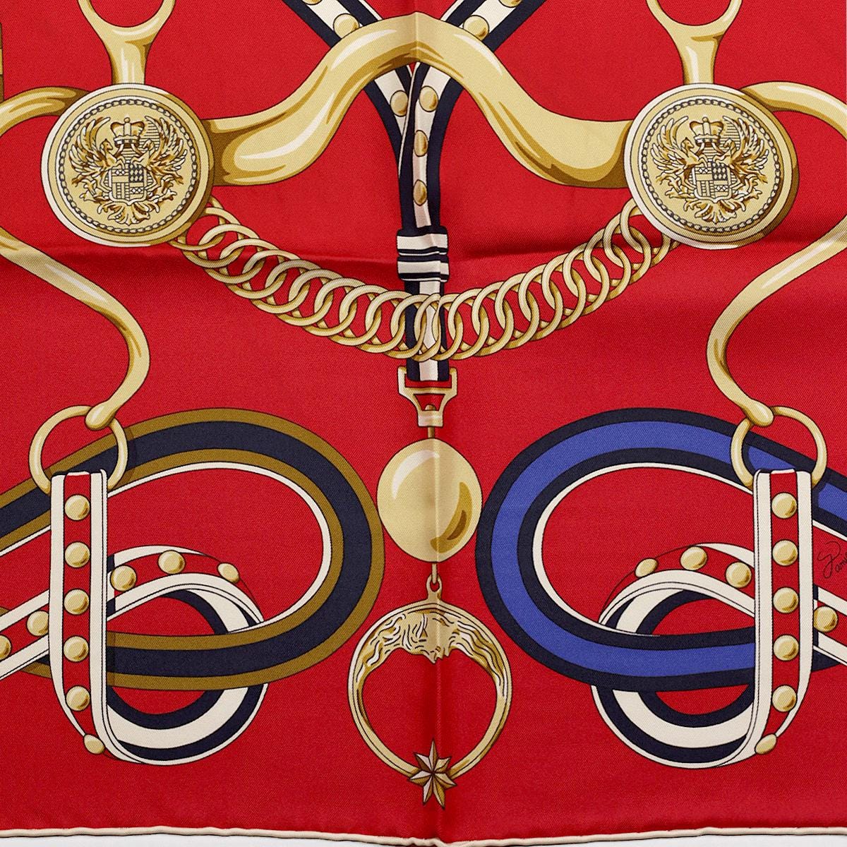 Hermes Scarf "Grand Tralala" by Virginie Jamin 90cm Silk