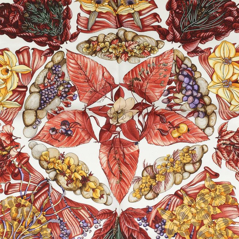 Hermes Scarf "Pythagore" by Zoe Pauwels 90cm Silk