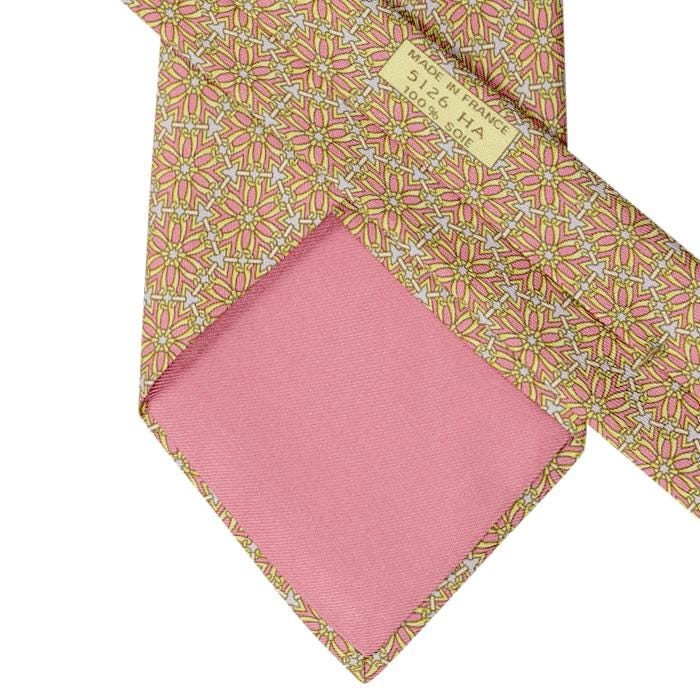Hermes Men's Silk Tie Geometric Pattern 5126 | Necktie Cravate