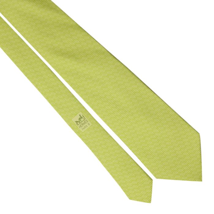 Hermes Men's Silk Tie Geometric Pattern 5291 | Necktie Cravate