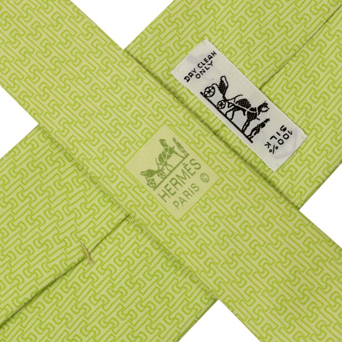 Hermes Men's Silk Tie Geometric Pattern 5291 | Necktie Cravate