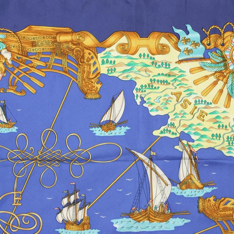 Hermes Scarf "Voiles de Lumiere" by Joachim Metz 90cm Silk | Carre Foulard