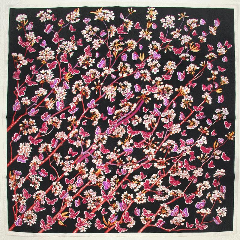 Hermes Scarf "Vol Amoureux des Azures" by Laurence Bourthoumieux 90cm Silk | Carre Foulard