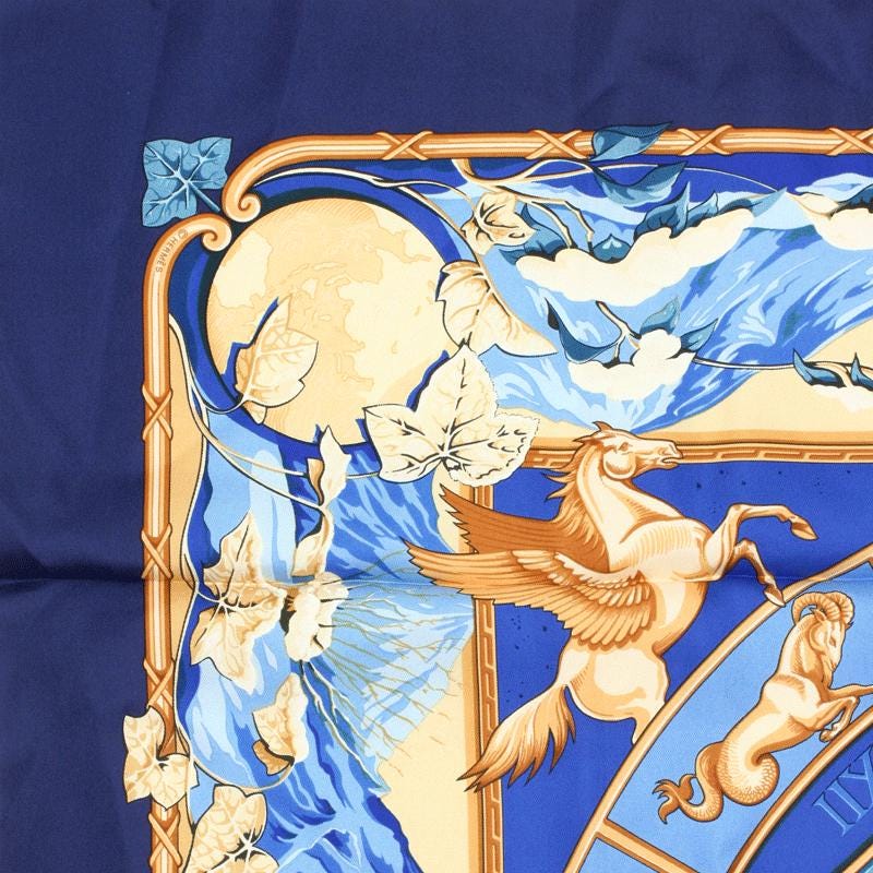 Hermes Scarf "Rythmes du Monde" by Laurence Bourthoumieux 90cm Silk | Carre Foulard