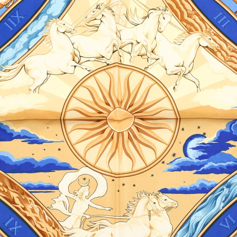 Hermes Scarf "Rythmes du Monde" by Laurence Bourthoumieux 90cm Silk | Carre Foulard