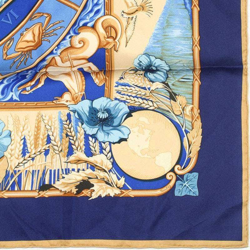 Hermes Scarf "Rythmes du Monde" by Laurence Bourthoumieux 90cm Silk | Carre Foulard