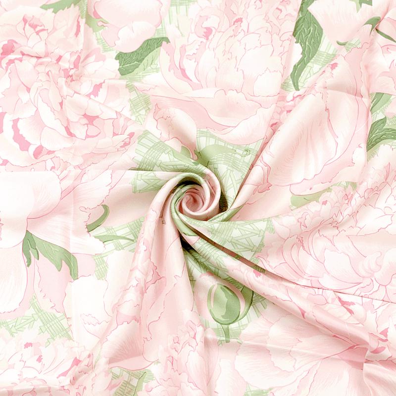 Hermes Scarf "Pivoines" by Christiane Vauzelles 90cm Silk | Carre Foulard