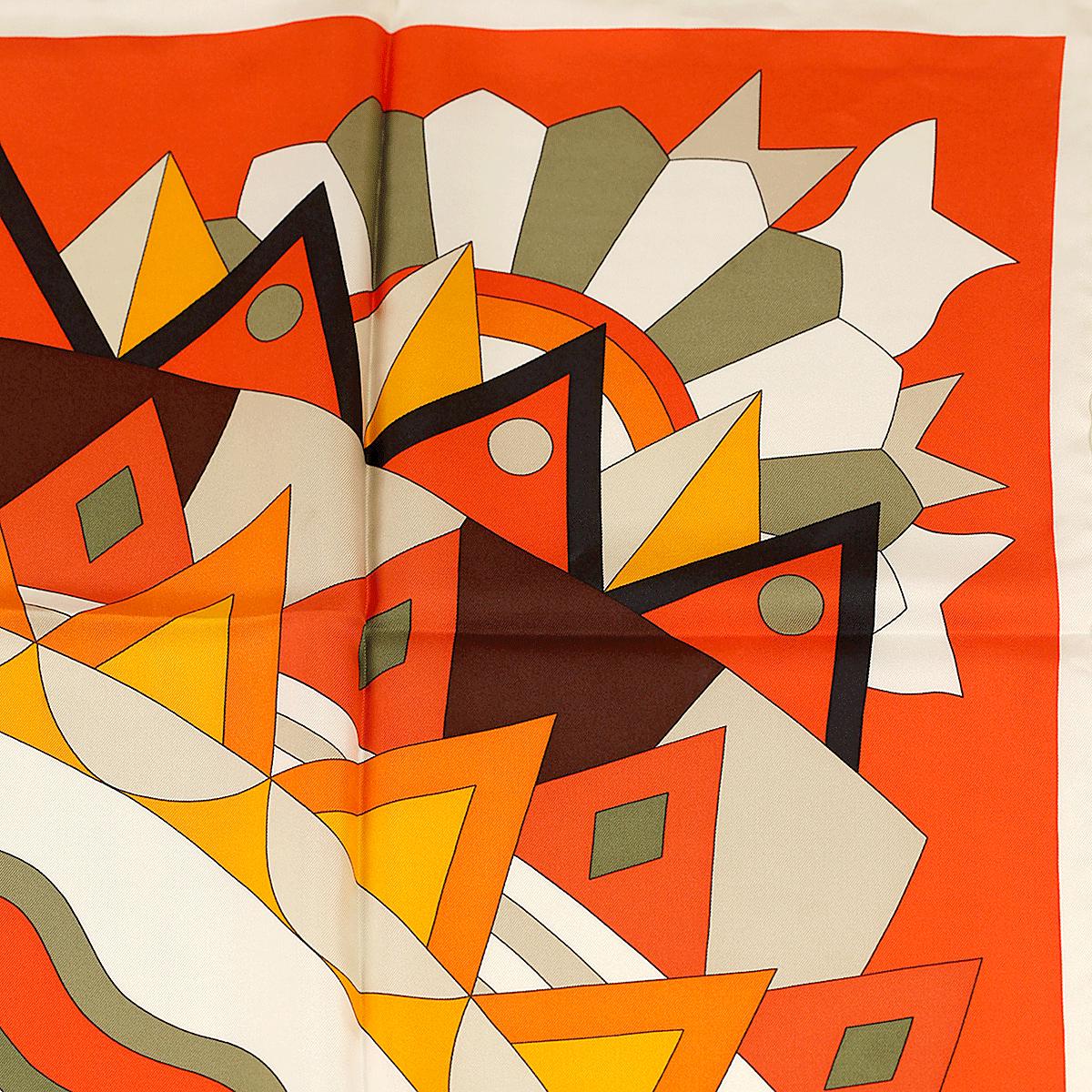 Hermes Scarf "Cheval de Fete" by Jan Bajtlik 90cm Silk