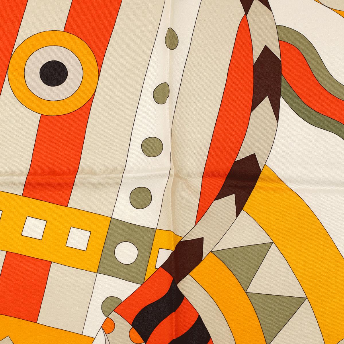Hermes Scarf "Cheval de Fete" by Jan Bajtlik 90cm Silk