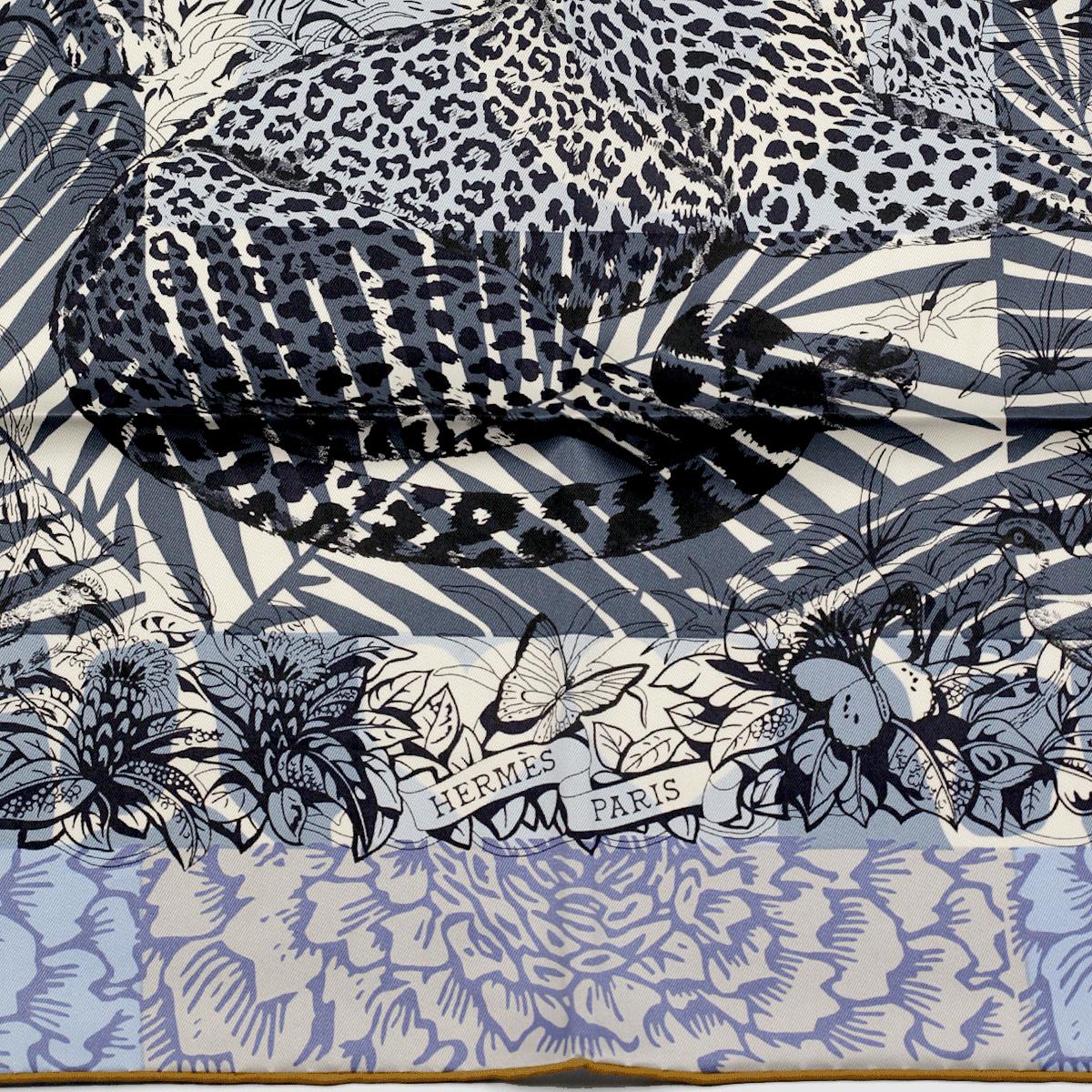 Hermes Scarf "Jungle Love au Tampon" by Robert Dallet and Giancarlo Pagni 70cm Silk | Foulard Carre